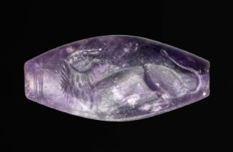 Amygdaloid seal with a wounded lion