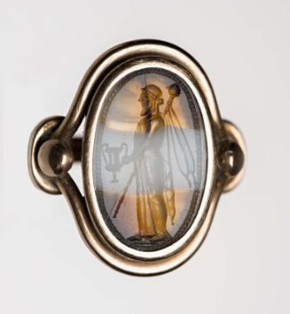 Oval gem with Archaizing Dionysos