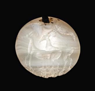 Lentoid seal with two ibexes