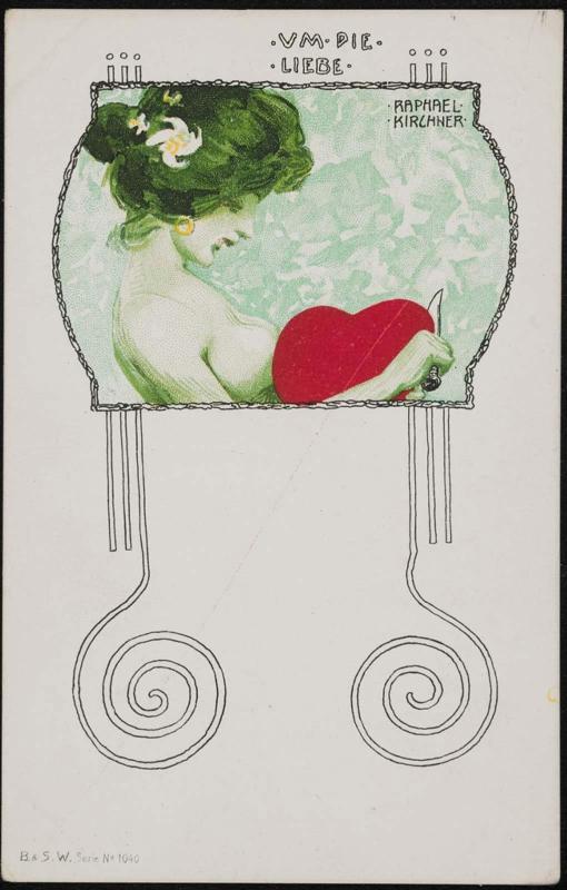 Woman cutting a red heart with a knife, from the series To Love