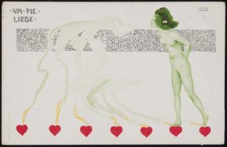 Woman with hearts on fire, from the series To Love