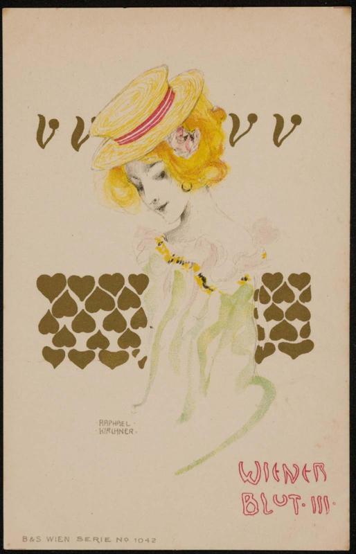 Woman with yellow fashion hat, from the series Viennese Spirit