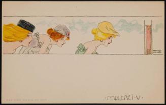 Three women cycling, from the series Radlerei
