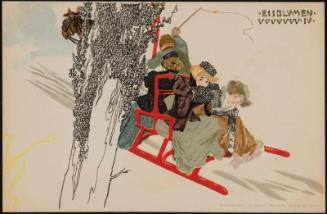 Women on a horse-drawn sleigh, from the series Ice Flowers