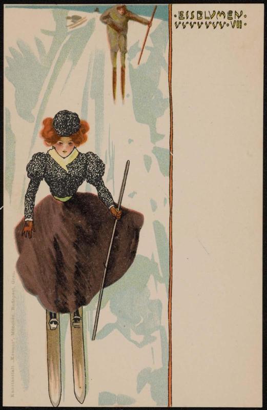 Woman skiing, from the series Ice Flowers