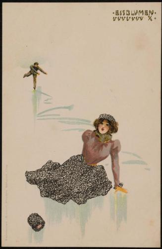 Woman fallen on the ice, from the series Ice Flowers
