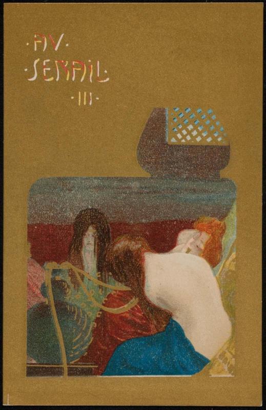 Three women smoking from a hookah, from the series In The Seraglio