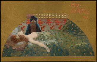 Woman lying on a bed, from the series In The Seraglio