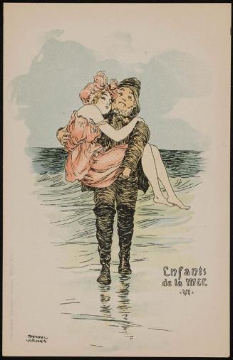 Girl being carried by a seaman, from the series Children at Sea