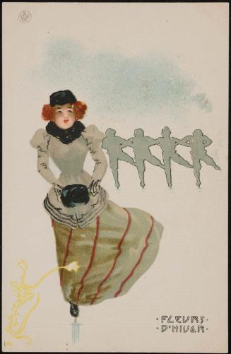 Woman ice skating, from the series Ice Flowers