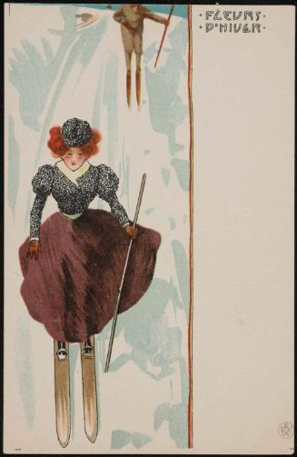 Woman skiing, from the series Ice Flowers