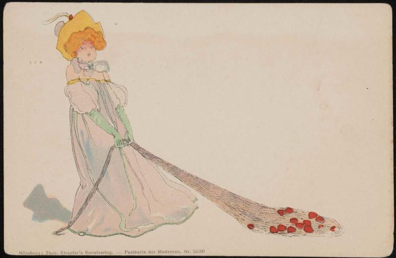 Woman with a net full of hearts, from the series Coeur Dame