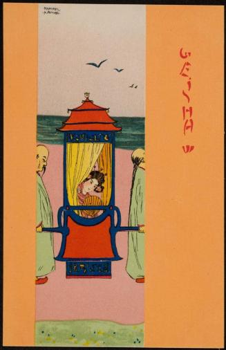Geisha in a Kago, from the series Geisha