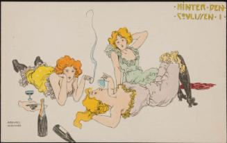 Ballerinas lounging with champagne, from the series Behind the Scenes