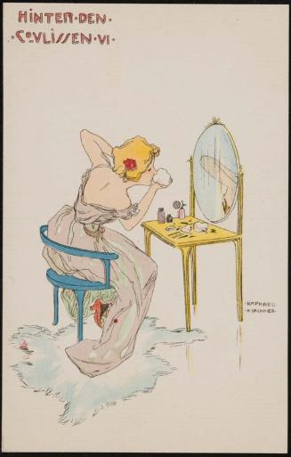 Ballerina applying make-up, from the series Behind the Scenes