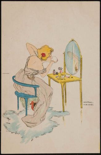 Ballerina applying make-up, from the series Behind the Scenes