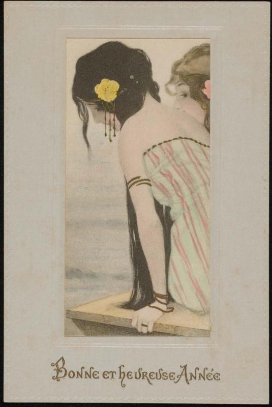 Woman with a yellow flower, from the series Dreams