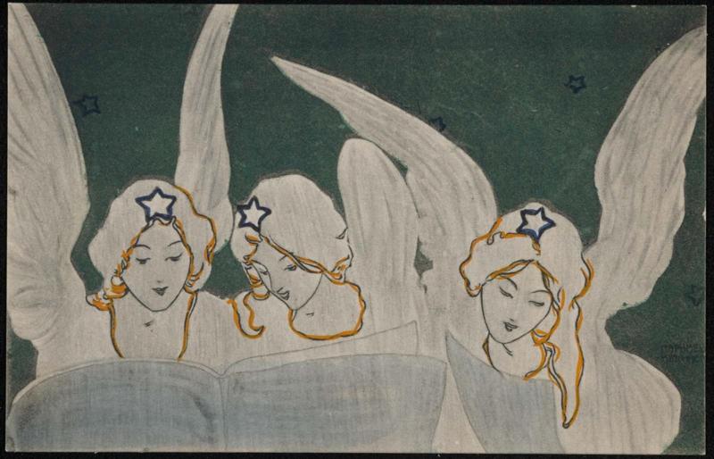Three angels, from the series Christmas pictures