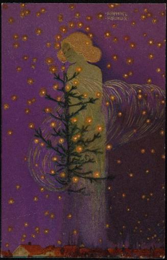 Angel with Christmas tree, from the series Christmas pictures