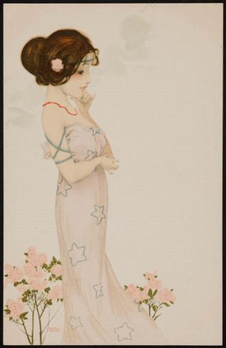 Dress with stars, from the series Women with Flowers at Feet
