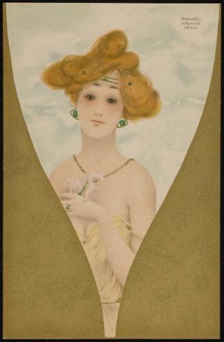 Woman with emerald earrings, from the series Jewelry