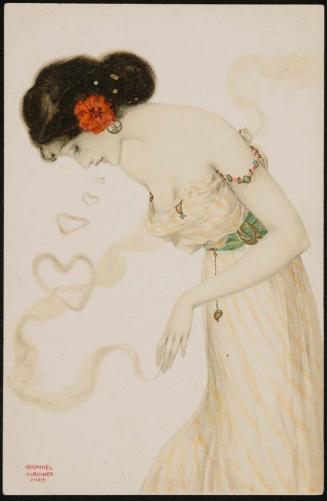 Hearts in smoke, from the series Women Smoking