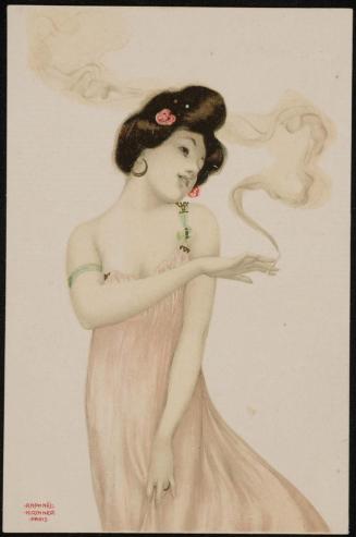 Pink dress, from the series Women Smoking