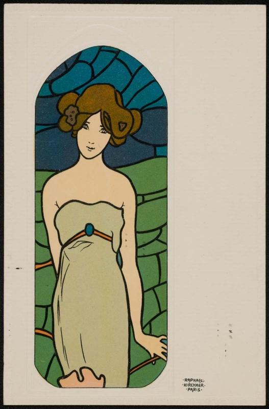 Green dress, from the series Art Windows