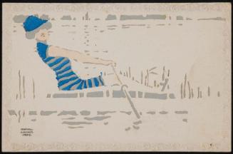Woman rowing