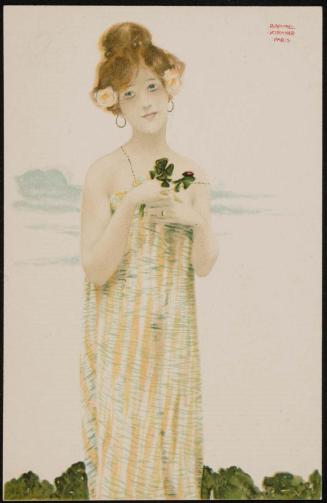 Clover with ladybug, from the series Girls with good luck charms