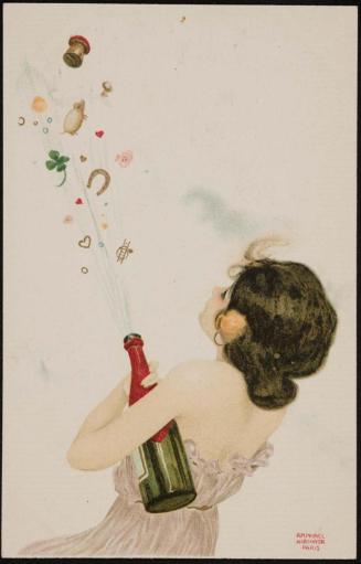 Champagne and lucky charms, from the series Girls with good luck charms