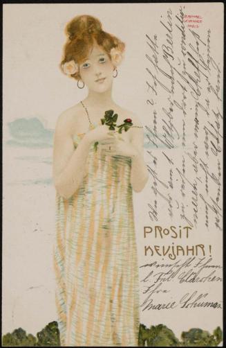 Clover with ladybug, from the series Girls with good luck charms