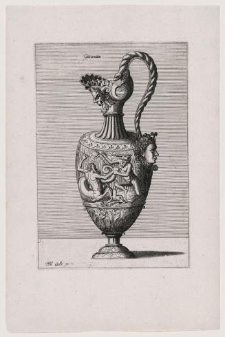 Ornate Vessel with Grotesque Figures