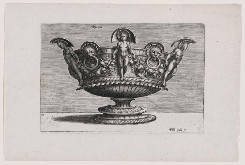 Ornate Vessel with Grotesque Figures