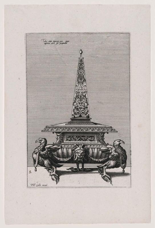 Ornate Vessel with Grotesque Figures