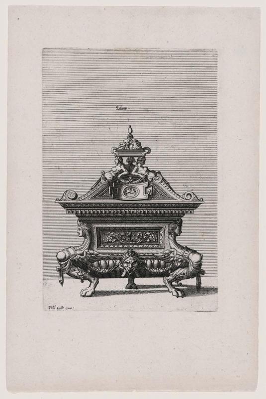 Ornate Vessel with Grotesque Figures