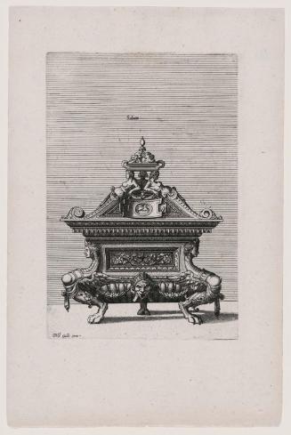 Ornate Vessel with Grotesque Figures