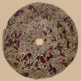 Roundel with hunting scene (possibly decoration for a tent ceiling)