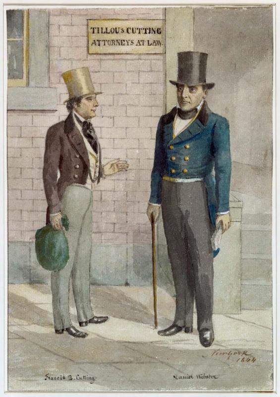 Francis B. Cutting  and Daniel Webster, New York, 1844