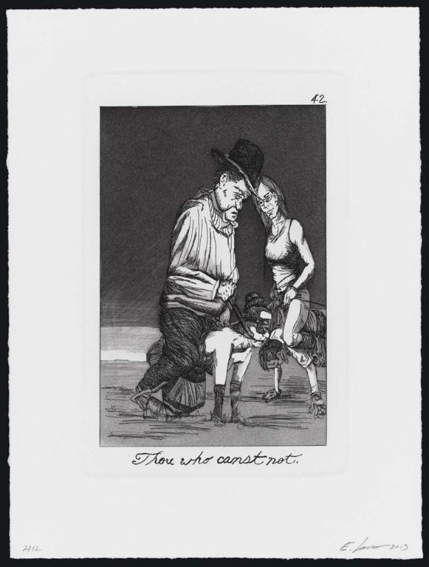 The Caprichos 42: Thou who canst not