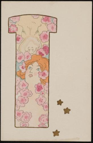 Flowers and stars, from the series Girls posing with pigs
