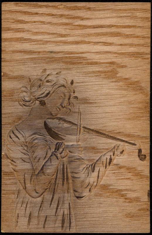 Woman with a mandola, from the series Girls with ancient musical instruments