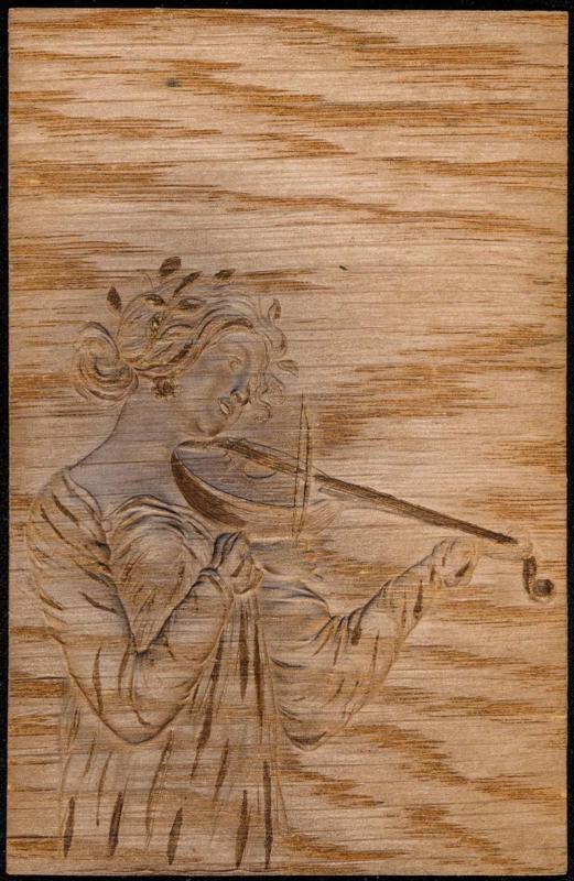 Woman with a mandola, from the series Girls with ancient musical instruments