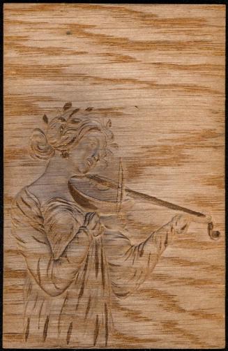 Woman with a mandola, from the series Girls with ancient musical instruments