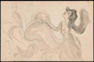 Woman floating down, from the series Hovering girls