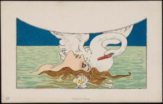 Swimming with swan, from the series Leda and the swan