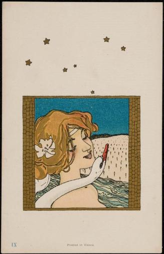 Swimming with swan, from the series Leda and the swan