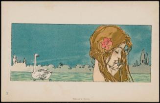 Swimming with swan, from the series Leda and the swan
