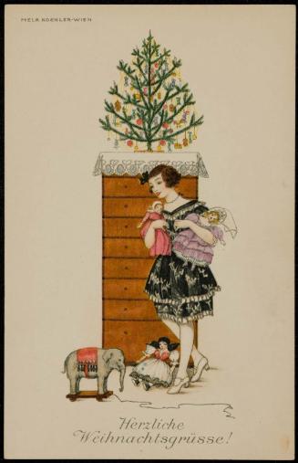 Child playing with toys