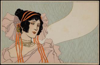 Woman in a pink dress